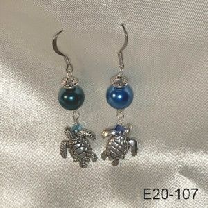 Turtle Drop earrings